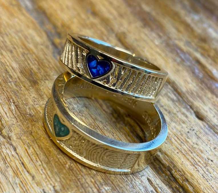 vingerafdruk Royolz askamer hartje goud zilver